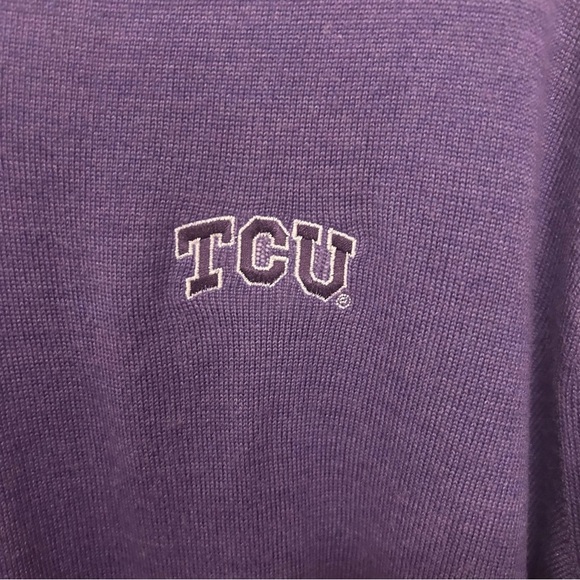 Peter Millar Collegiate Merino Wool And Silk V-Neck Purple Sweater Men’s Sz XXL - Picture 2 of 8